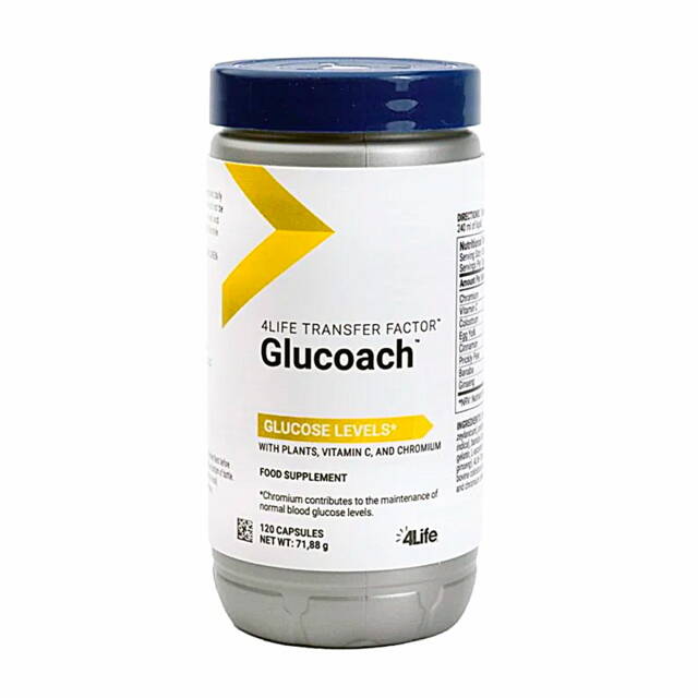 Transfer Factor Glucoach  - 120 kaps, suplement diety 4Life, USA